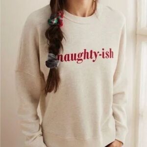 Aerie Naughty-ish Cream Sweatshirt